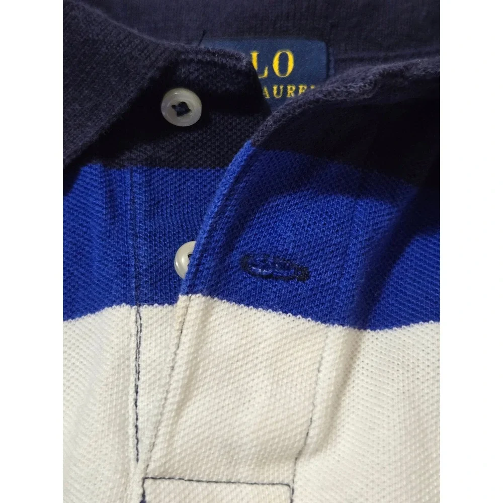 Polo Ralph Lauren Toddler Boys Multi Color Striped Short Sleeve Polo Shirt 2T